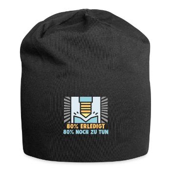 Für Zerspanungsmechaniker CNC Dreher und Fräser - Jersey-Beanie - Schwarz - Vorne