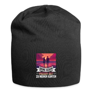 Valentinstag Geschenke Liebhaber Und Paare Designs - Jersey-Beanie - Schwarz - Vorne