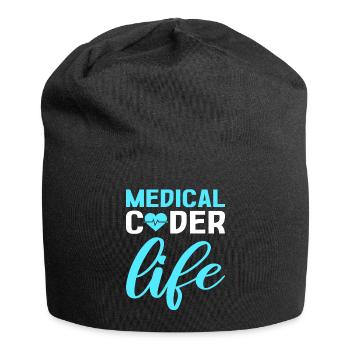 Codeur médical Vie Codeur clinique Codeur médical - Bonnet en jersey - noir - Devant