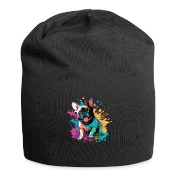 Chiens Bouledogue Français Amateurs de chiens - Bonnet en jersey - noir - Devant