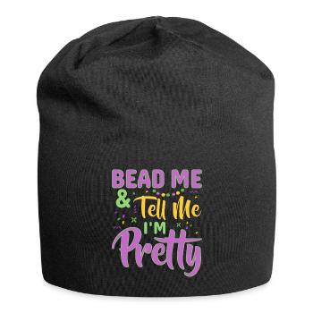 Bead Me & Tell Me I'm Pretty Mardi Gras Beads - Jersey-Beanie - Schwarz - Vorne