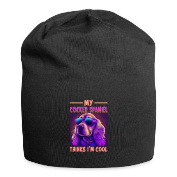 Dog saying Cocker Spaniel pour les amoureux des chiens - Bonnet en jersey - noir - Devant