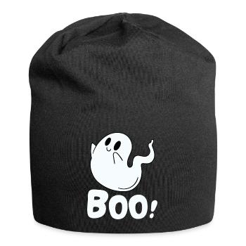 Boo Geist - Jersey-Beanie - Schwarz - Vorne