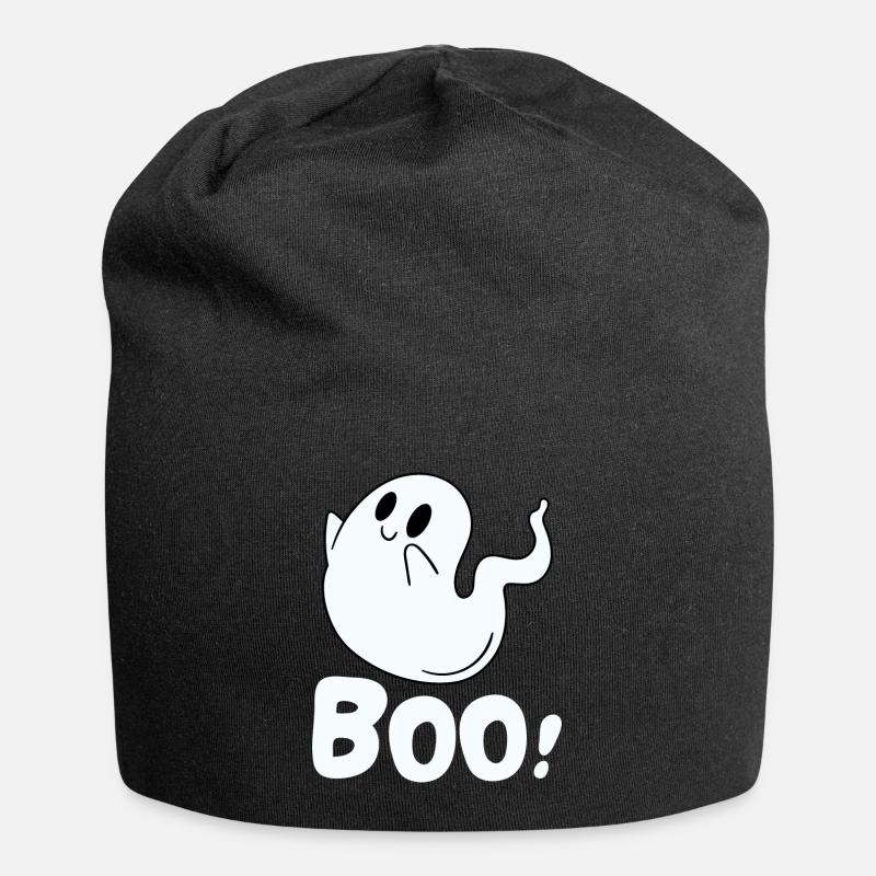 Boo Geist - Jersey-Beanie - Schwarz