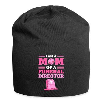 I Am A Mom Of A Funeral Director Funeral Director - Jersey Beanie - black - Front
