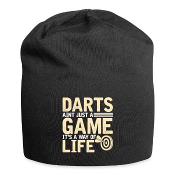 Darts is not just a game but a - Jersey Beanie - black - Front
