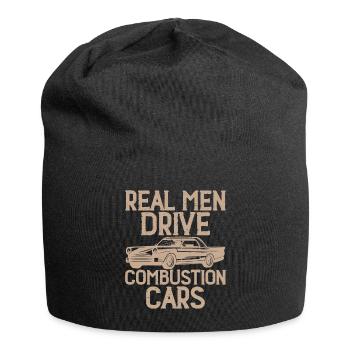 Echte Männer Fahren Verbrennerautos - Jersey-Beanie - Schwarz - Vorne