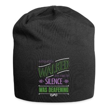 coffeecups fun joke reading book lover gift idea - Jersey Beanie - black - Front