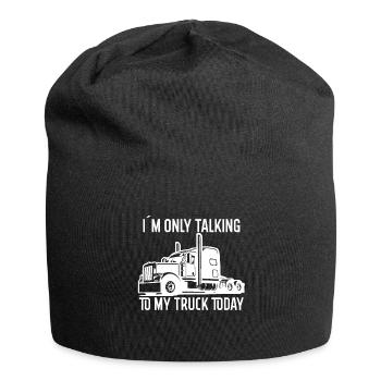 I only talk to my truck today - Jersey Beanie - black - Front