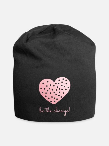 Be The Change! - Jersey Beanie - black