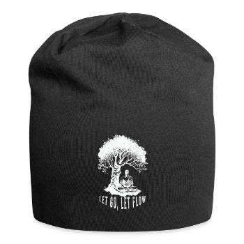 Buddhist Meditation Zen Buddha Buddhism and Yoga - Jersey Beanie - black - Front