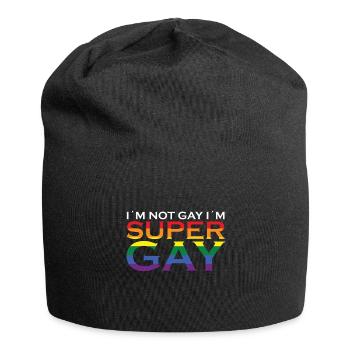 I'm not gay I'm super gay - Jersey Beanie - black - Front