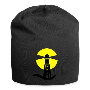 leuchtturm 01 - Jersey-Beanie - Schwarz - Vorne