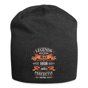 Mai 1938 Jubiläums-Vintage-Geschenk - Jersey-Beanie - Anthrazit - Vorne