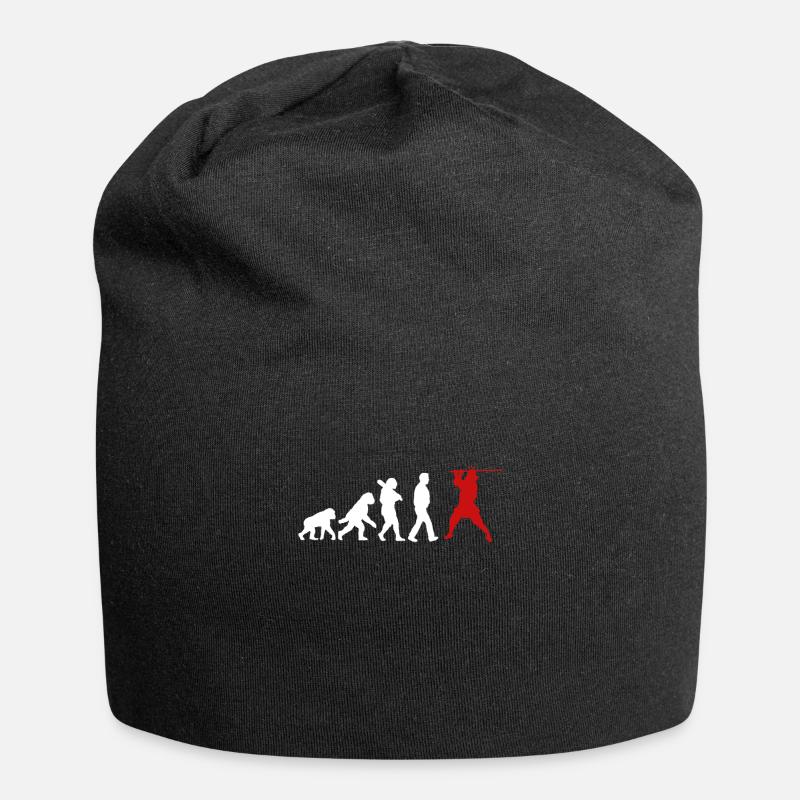 Evolution of the samurai - Jersey Beanie - black