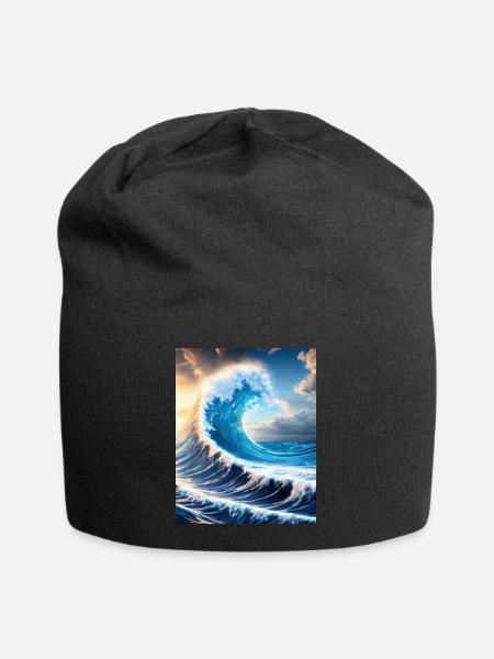 The perfect wave - Jersey-Beanie - Schwarz