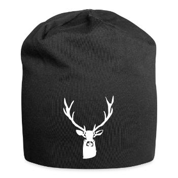 cerf noble - Bonnet en jersey - noir - Devant