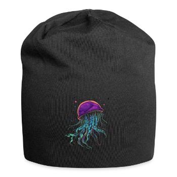 Qualle - Jersey-Beanie - Schwarz - Vorne