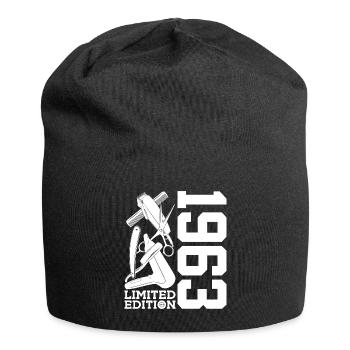 HAIRSTYLIST 1963 STYLIST 63. GEBURTSTAG FRISEUR - Jersey-Beanie - Schwarz - Vorne