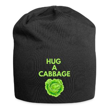 HUG A CABBAGE - Jersey Beanie - black - Front