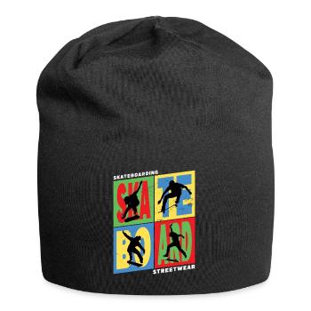 Skateboarding Skate Skater Skateboard Sk8 Vintage - Jersey Beanie - black - Front