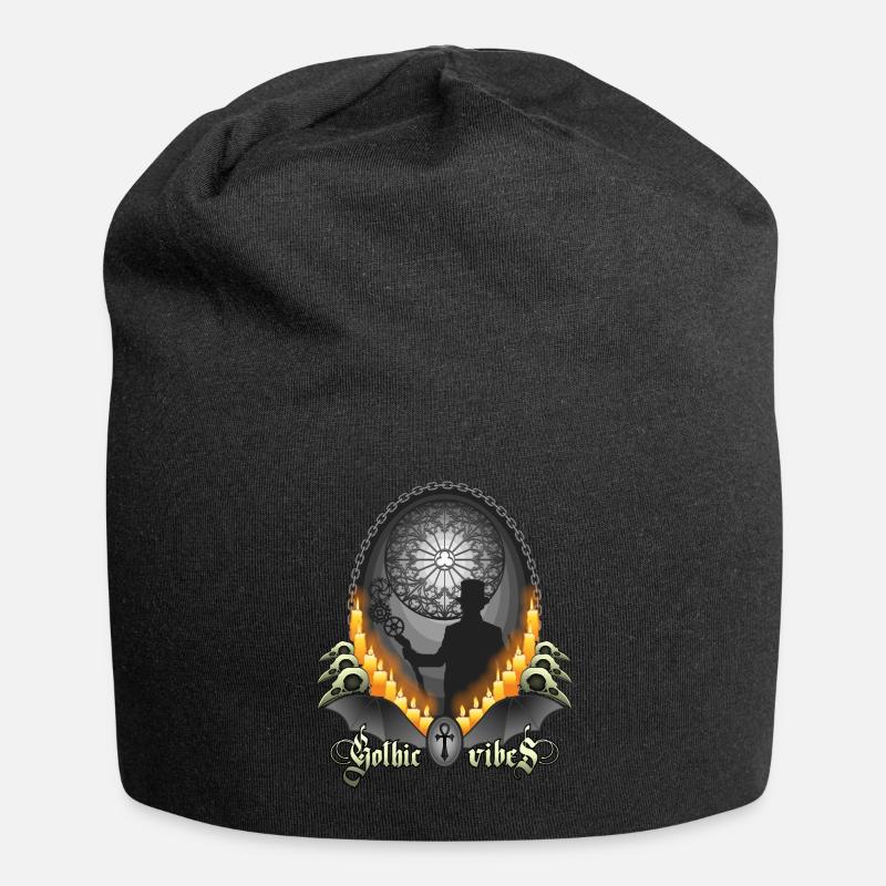 Gothic vibes - Jersey-Beanie - Schwarz