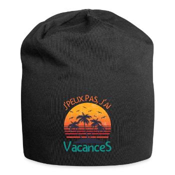 Vacances d'été - Bonnet en jersey - noir - Devant