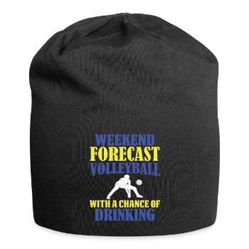 Weekend Prediction Volleyball with a Chance - Jersey Beanie - black - Front