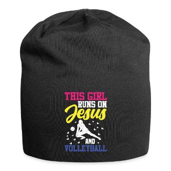 Au volleyball, je ne les appelle pas des adversaires - Bonnet en jersey - noir - Devant