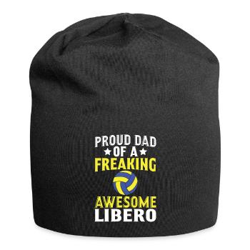 Fier papa d’un sacré bon libéro - Bonnet en jersey - noir - Devant