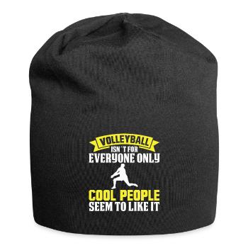 Get up and shine It's volleyball time - Jersey Beanie - black - Front