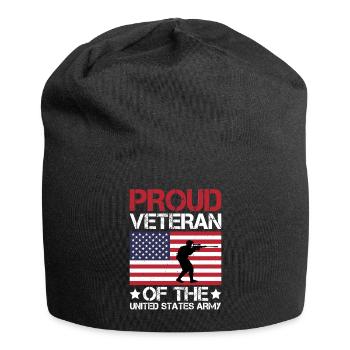Stolzer Veteran Der Armee Der Vereinigten Staaten - Jersey-Beanie - Schwarz - Vorne
