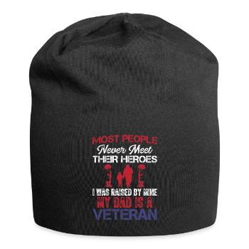 Most people never get to know their heroes - Jersey Beanie - black - Front
