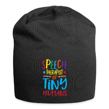 Orthophoniste pour les personnes minuscules - Bonnet en jersey - noir - Devant