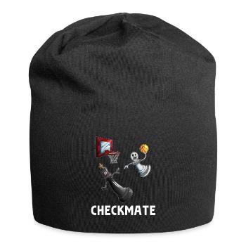 Basketball Dunking Bauer schlägt König Brettspiell - Jersey-Beanie - Schwarz - Vorne