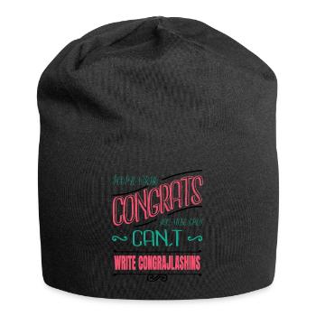 Écriture littéraire blagues d’anniversaire blogs cool - Bonnet en jersey - noir - Devant