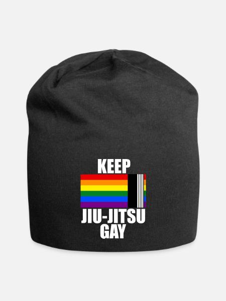 Keep Jiu Jitsu Gay LGBT Flag Gays Pride - Jersey-Beanie - Schwarz