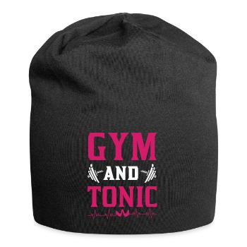 GYM and Tonic - Jersey Beanie - black - Front