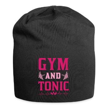 GYM ET TONIC PINK WORKOUT Bodybouilding Cadeau - Bonnet en jersey - noir - Devant