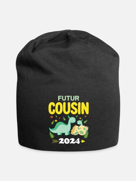 Zukünftige Cousine 2024 Ich werde Cousine Schwangerschaft - Jersey-Beanie - Schwarz