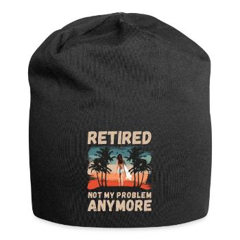 Retired, not my problem anymore - Jersey Beanie - black - Front