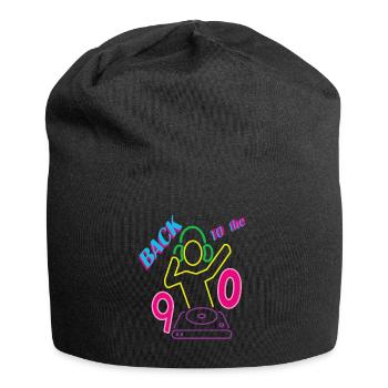 Retour dans les années 90 avec DJ - Bonnet en jersey - noir - Devant