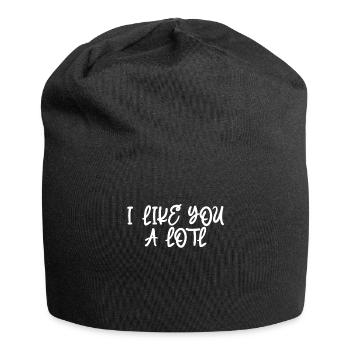 I Like You Very Much - Axolotl - Jersey Beanie - black - Front