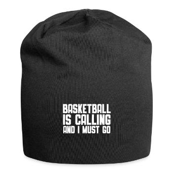 Basketball is calling and I have to go - Jersey Beanie - black - Front