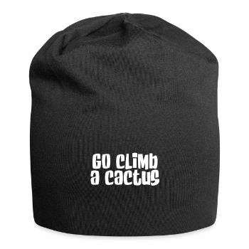 Climb a cactus - Jersey Beanie - black - Front