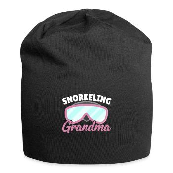 Snorkeling Grandma Snorkel Dive Scuba Diving - Jersey Beanie - black - Front