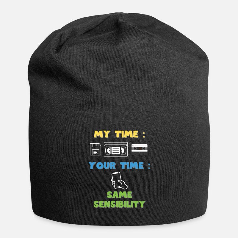My time your time but the same sensibility - Jersey Beanie - black