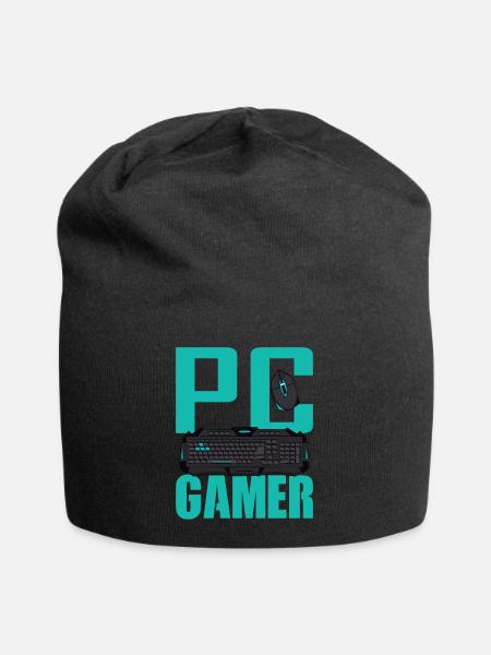 PC Gamer Gaming Videospiele T-Shirt - Jersey-Beanie - Schwarz