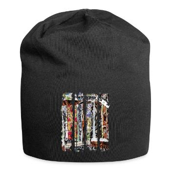 Zeitungsausschnitte Scrapbook Zeitschriften Alphabet Code - Jersey-Beanie - Schwarz - Vorne