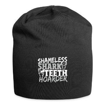 Shameless Shark Teeth Hoarder Shark Teeth - Jersey Beanie - black - Front